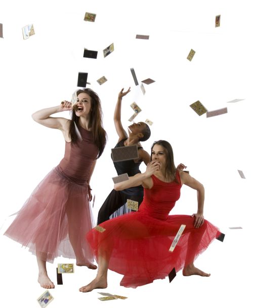Kirsten Shelton, Jessica Alejandra Wyatt and Vanessa Valecillos in Carmen Act I.  Photo by Cheryl Mann.