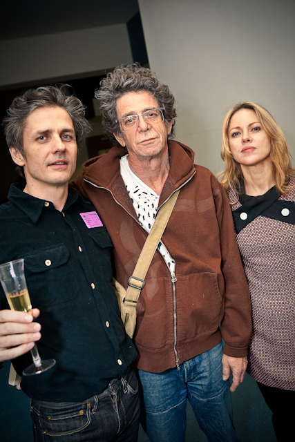 Dean Wareham, Lou Reed and Britta Phillips at Lincoln Center.  Photo by Derek Meade.