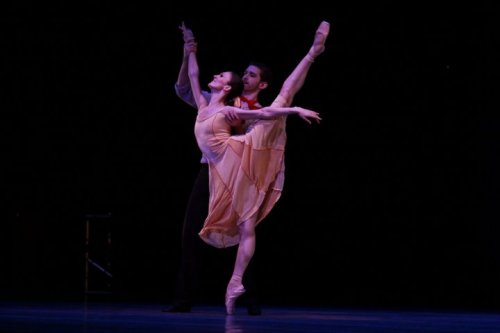 Matthew Adamczyk and Victoria Jaiani in Carousel a Dance. Photo by Herbert Migdoll.
