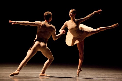 Katherine Eberle and Sam Chittenden in "Slingerland" Thursday. Photo by Todd Rosenberg.